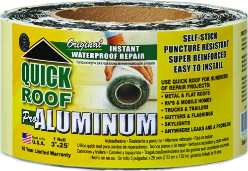 Membrane de réparation quick roof aluminium 3"x25'