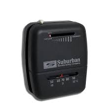 Thermostat chauffage Suburban noir