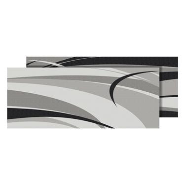 Tapis de sol Graphic Design gris/noir 8x16