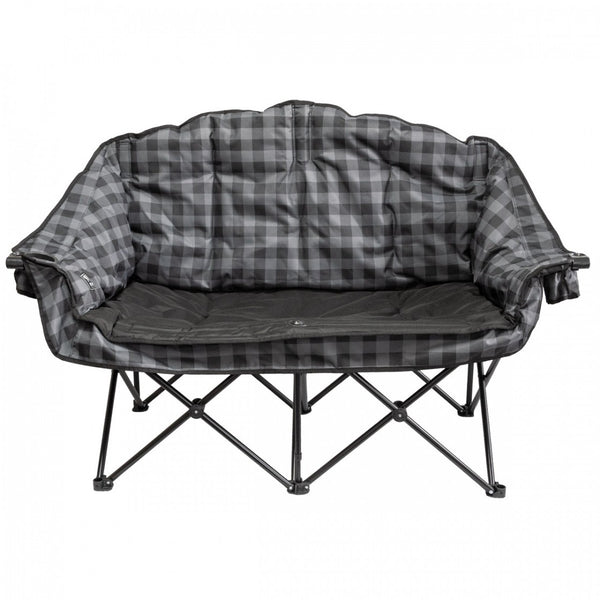 Chaise Kuma Bear Buddy Chair - grey plaid