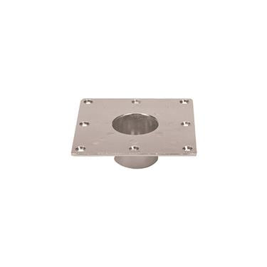 Socle encastré carré aluminium 5.94